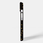 Tiny Black und Gold Polka Dot Handmade Case-Mate iPhone Hülle (Rückseite / Links)