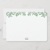 Tiny Blätter Holiday Foto Card Feiertagskarte (Rückseite)