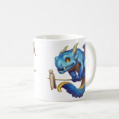 Tiny Blue Dragon Kaffeetasse (VorderseiteRechts)
