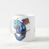 Tiny Blue Dragon Kaffeetasse (Vorderseite Links)