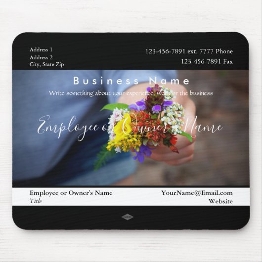 Tiny Blume Bouquet Geschenk Promo Mousepad (Vorne)