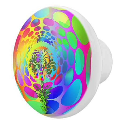 TINY-BLUME KERAMIKKNAUF (Rechts)