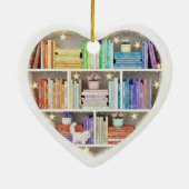 Tiny Book Shelves Rainbow Bookshelf 2Dprint Books Keramik Ornament (Hinten)