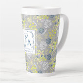 Tiny Bouquet Blume Gray Lavendel Milchtasse (Rechte Ecke)