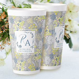 Tiny Bouquet Blume Gray Lavendel Milchtasse