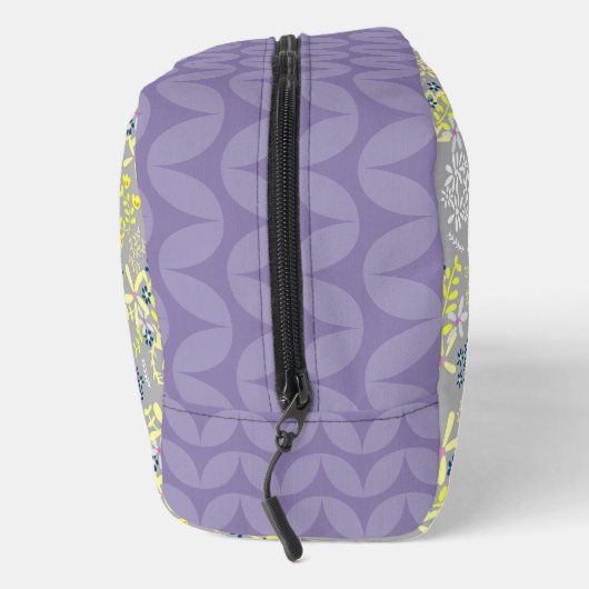 Tiny Bouquet Blume Gray Lavender Waschbeutel (Rechts)