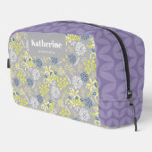 Tiny Bouquet Blume Gray Lavender Waschbeutel (Rechte Ecke)