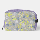 Tiny Bouquet Blume Gray Lavender Waschbeutel (Rückseite)