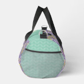 Tiny Bouquet Blume Lavender Aquamarin Duffle Bag (Rechts)