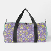Tiny Bouquet Blume Lavender Aquamarin Duffle Bag (Rückseite)