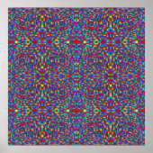 Tiny Bright Tiles Square Poster (Vorne)