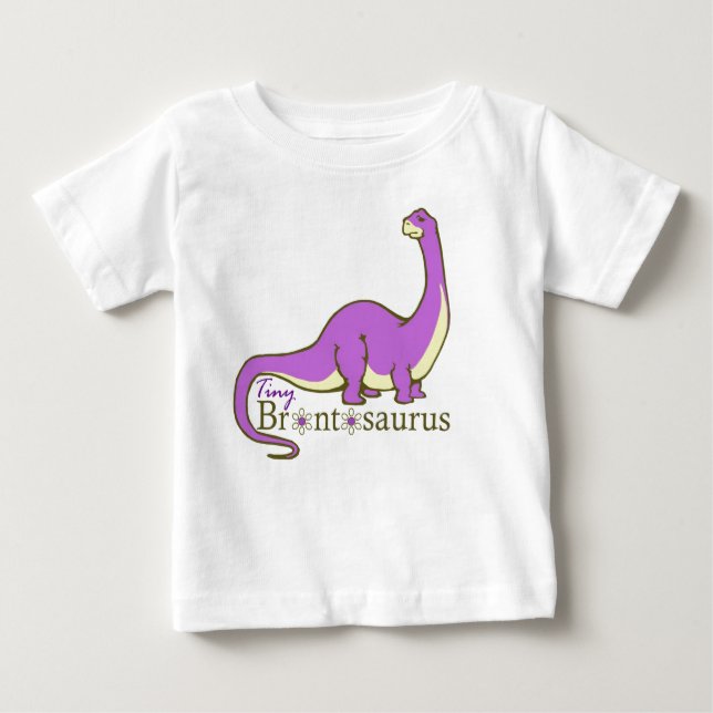 Tiny Brontosaurus, Purple Baby T-shirt (Vorderseite)
