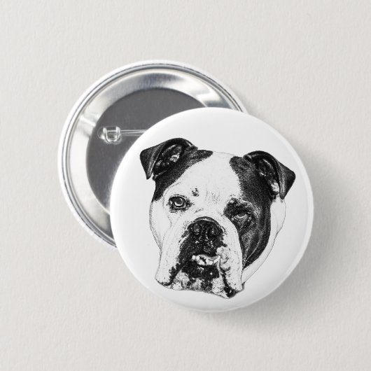 Tiny Bulldog Cheer Button (Vorne & Hinten)