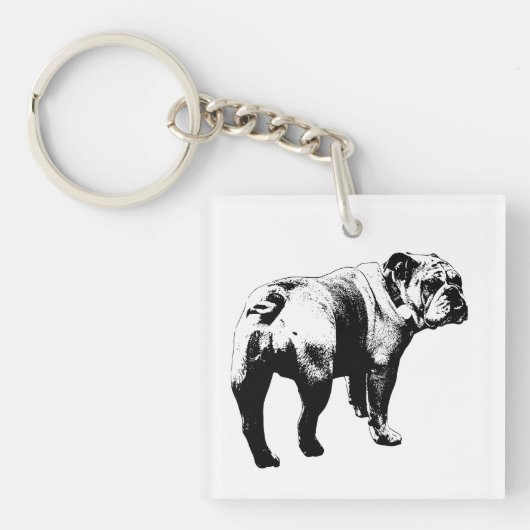 Tiny Bulldog, Loyal Tile Schlüsselanhänger (Vorderseite)