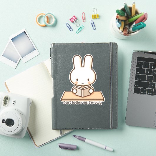 Tiny bunny study Vinyl Sticker (iPad Hülle)