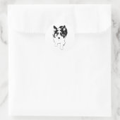 Tiny Burst von Corgi Speed Runder Aufkleber (Tasche)