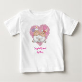Tiny but Loved by Mom Baby T-Shirt (Vorderseite)
