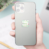 Tiny But Lucky Cute Baby Font St Patrick's Day Aufkleber (Telefon)