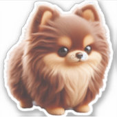 Tiny but Mighty - Chihuahua Attitude T - Shirt Aufkleber (Vorderseite)