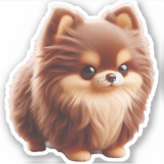 Tiny but Mighty - Chihuahua Attitude T - Shirt Aufkleber (Vorderseite)