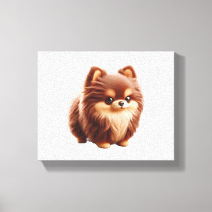 Tiny but Mighty - Chihuahua Attitude T - Shirt Leinwanddruck