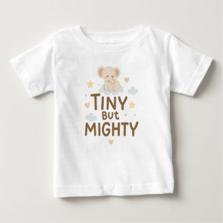 Tiny But Mighty - Cute Baby Elephant T-Shirt