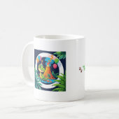 Tiny but Mighty – Editable Dinosaur Mug Kaffeetasse (Vorderseite Links)