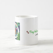Tiny but Mighty – Editable Dinosaur Mug Kaffeetasse (Mittel)