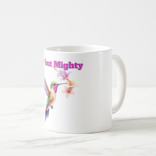 Tiny but Mighty - Kleurrijke Kolibrie Illustratie Kaffeetasse (VorderseiteRechts)