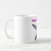 Tiny but Mighty - Kleurrijke Kolibrie Illustratie Kaffeetasse (Links)