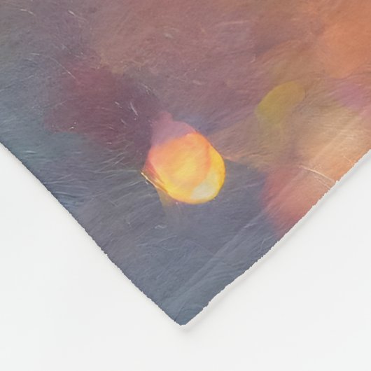 Tiny Butterfly On Wildblumen bei Sunrise Fleecedecke (Ecke)