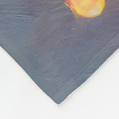 Tiny Butterfly On Wildblumen bei Sunrise Fleecedecke (Ecke)