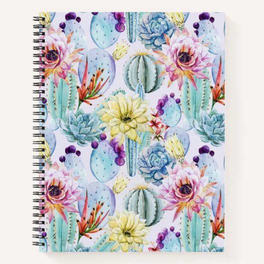 Tiny Cactus Pattern Notizblock (Vorderseite)