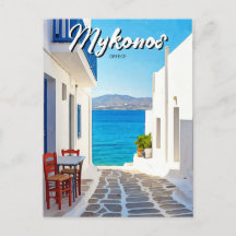 Tiny Cafe Mykonos Greece Cyclades Travel