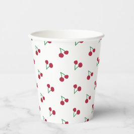 Tiny Cherry Print Pappbecher