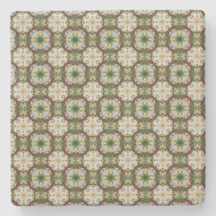 Tiny Christmas Bells Pattern Steinuntersetzer