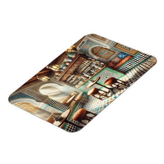 Tiny Coffeeshop in Fez Marokko Magnet (Linke Seite)