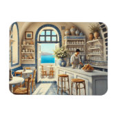 Tiny Coffeeshop in Santorini Magnet (Horizontal)