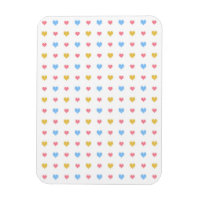 Tiny Colorful Hearful Pattern Pink Blau Gelb