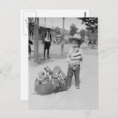 Tiny Cowboy, 1923 Postkarte (Vorne/Hinten)