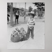 Tiny Cowboy, 1923. Vintages Foto Poster (Vorne)