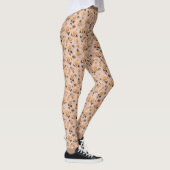 Tiny Cream And Gold Roses  Leggings (Rechts)