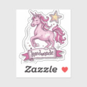 Tiny Custom Cut Vinyl Stickers Unicorn und die in Aufkleber (Blatt)