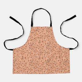 Tiny cute pink red brown cream pattern schürze