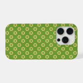 Tiny daisies ,happy face, mid green Phone Case iPhone Hülle (Rückseite (Horizontal))