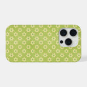 Tiny Daisies, happy faces in lime greenPhone Case iPhone Hülle (Rückseite (Horizontal))