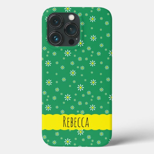 Tiny Daisies on Green Case-Mate iPhone Hülle (Rückseite)
