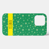 Tiny Daisies on Green Case-Mate iPhone Hülle (Rückseite (Horizontal))