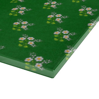 Tiny Daisies Pixel Art Schneidebrett