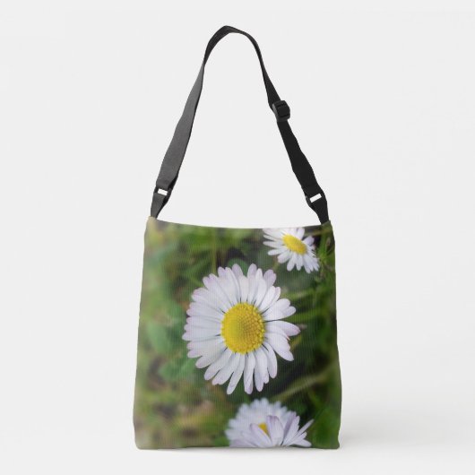 Tiny Daisies Tragetaschen Mit Langen Trägern (Rückseite)
